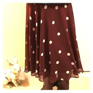 Ann Taylor Polka Dot Skirt